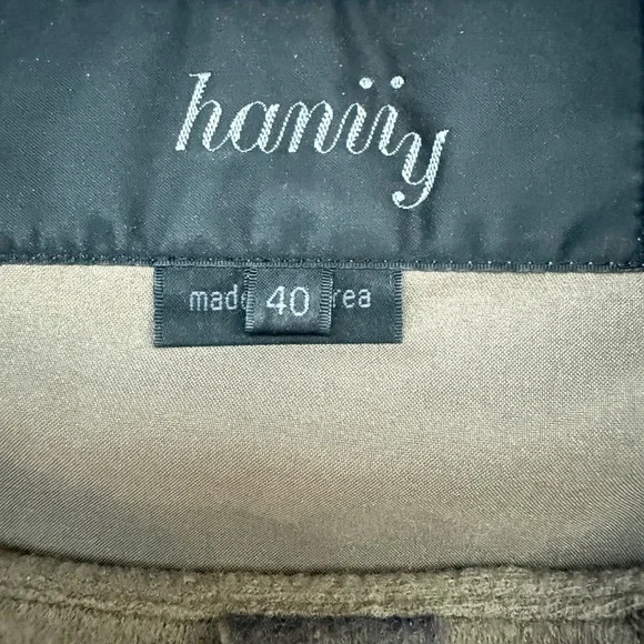 Vintage Hanii Y  Mini Dress - Flutter Appliqué in Light Brown - size EU 40/ US 8 - Picture 3 of 4